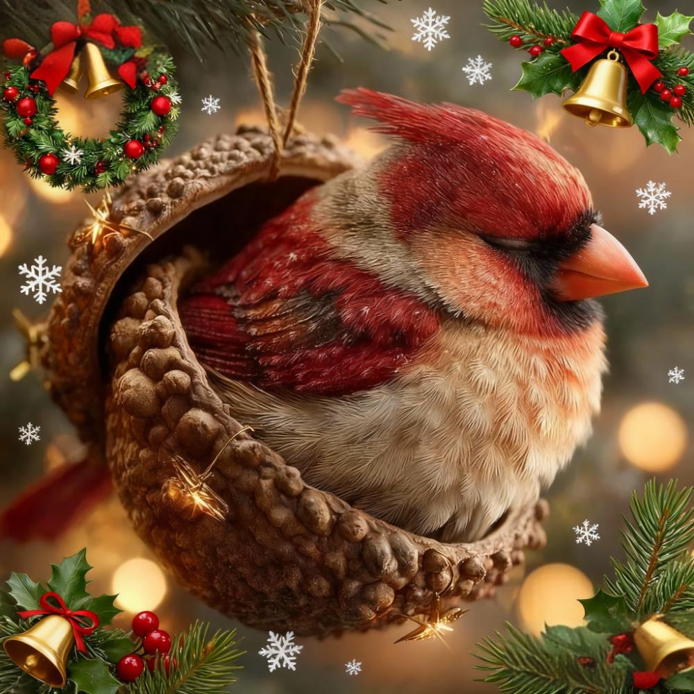 🎁❤️Roztomilá lesní zvířátka – ozdoby z žaludů pro útulné lesní Vánoce(Aqy)