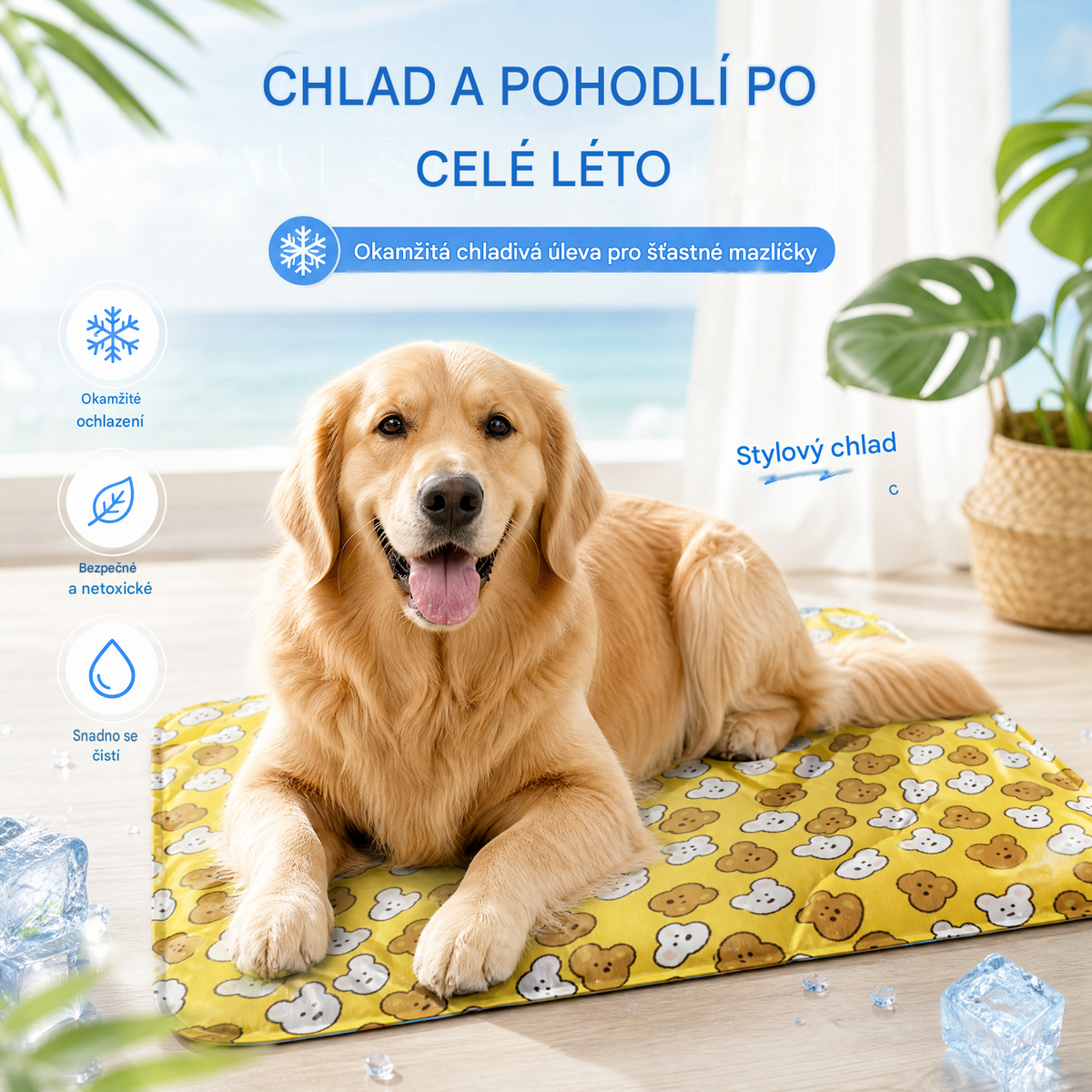 ❄️ Letní chladicí podložka pro psy a kočky – Příjemné osvěžení během horkých dnů