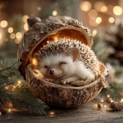 🎁❤️Roztomilá lesní zvířátka – ozdoby z žaludů pro útulné lesní Vánoce(Aqy)