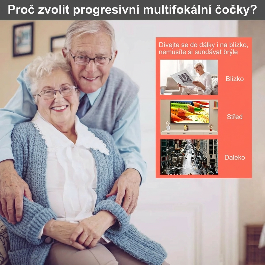 [🎉 Exkluzivně pro členy ]✨👓 Multifokální brýle | Chytrá adaptivní technologie