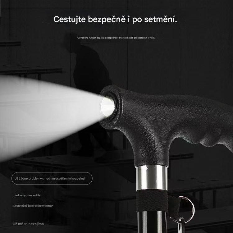 čeští senioři používají tuto protiskluzovou multifunkční vycházkovou hůl!（AQY）