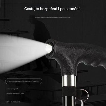 čeští senioři používají tuto protiskluzovou multifunkční vycházkovou hůl!（AQY）