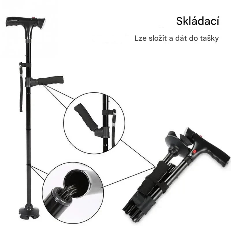 [🎉 Exkluzivně pro členy ]Ortopedi doporučují: čeští senioři používají tuto protiskluzovou multifunkční vycházkovou hůl!