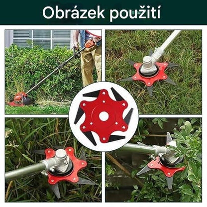 Žací nůž — snadno seká trávu i křoviny, je ostrý a efektivní!