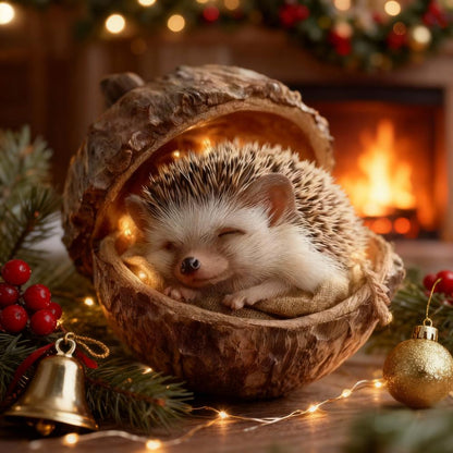 🎁❤️Roztomilá lesní zvířátka – ozdoby z žaludů pro útulné lesní Vánoce(Aqy)