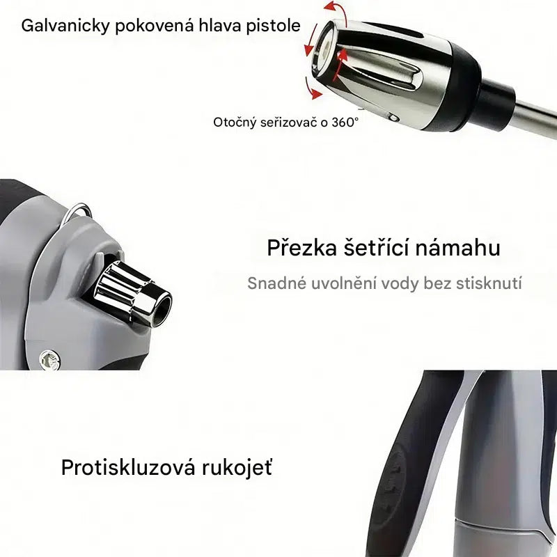 Vysokotlaká vodní tryska – promění každou hadici ve výkonný čistič