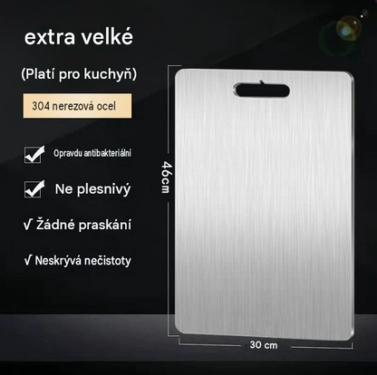100% titanová krájecí deska: bez mikroplastů, bakterií a tupých nožů