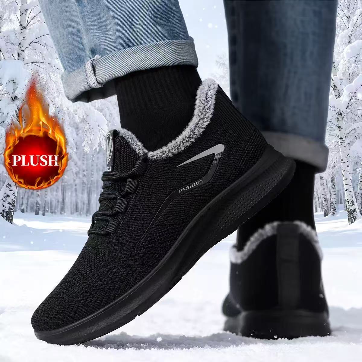 Pánské zimní sportovní boty – teplé, zateplené provedení pro chladné zimní dny ❄️ Druhý pár se slevou 50 % – pouze nyní!