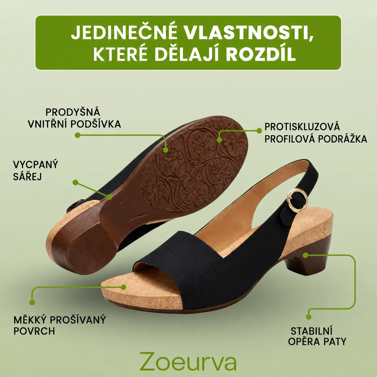 Cezonia pohodlné sandály s protiskluzovou podrážkou – maximální pohodlí · originální model
