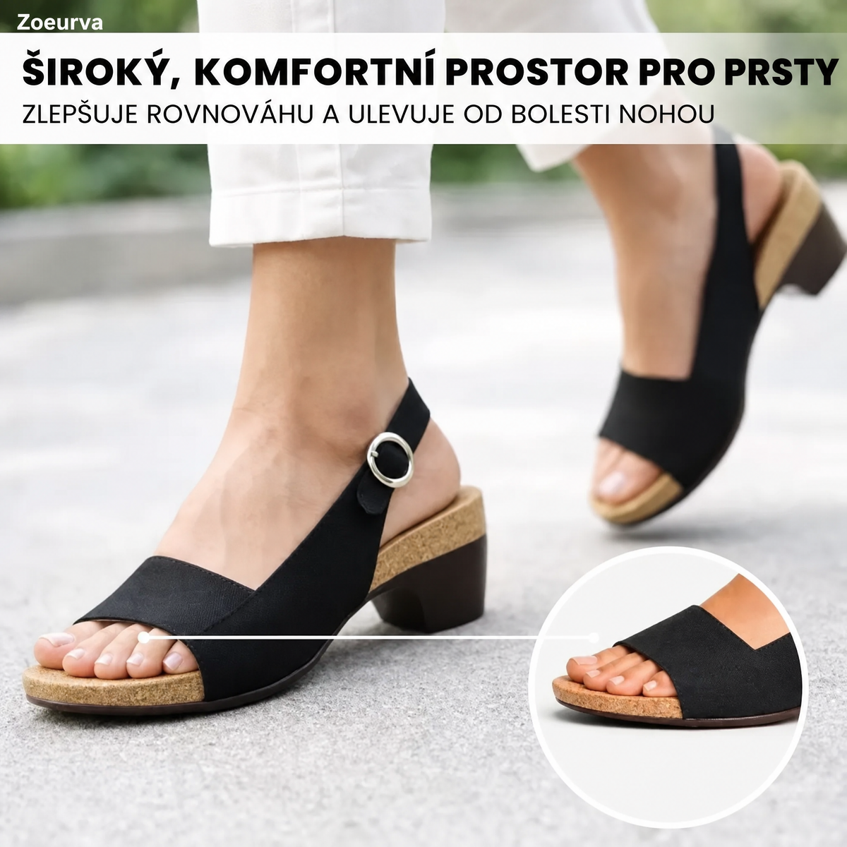 Cezonia pohodlné sandály s protiskluzovou podrážkou – maximální pohodlí · originální model