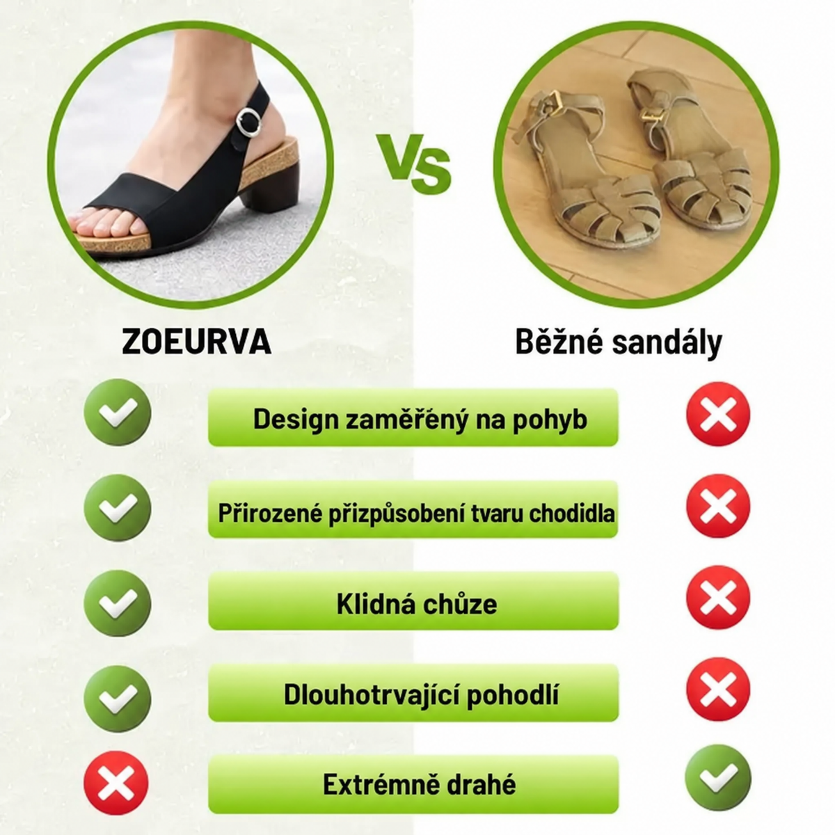 Cezonia pohodlné sandály s protiskluzovou podrážkou – maximální pohodlí · originální model