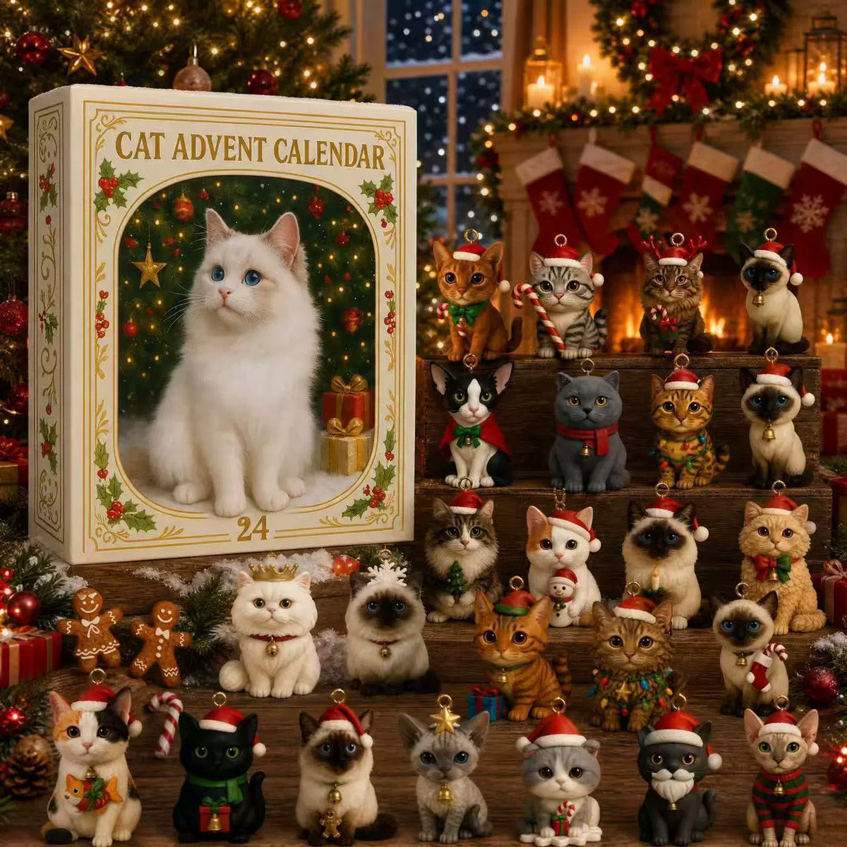 Vánoční Mystery Box 2026 – Adventní kalendář s překvapeními, závěsné ozdoby na vánoční stromeček, originální vánoční dárková sada🎄