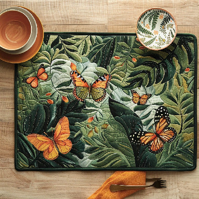 Velikonoční radost – Potištěná a prošívaná prostírka 🐰🌸