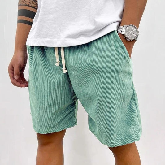 🔥 Nejpohodlnější pánské letní manšestrové šortky – volný střih, stahovací pas a styl pro každý den! 👖✨