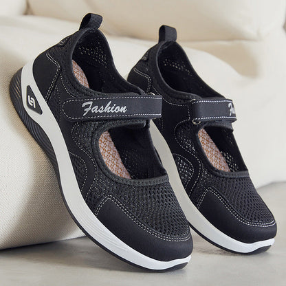 [🎉Exkluzivní nabídka pro členy] 👟 Ortopedická obuv se vzduchovým polštářem – nízký střih, zapínání na suchý zip, lehký a prodyšný síťovaný svršek pro seniory | Pohodlná, stabilní a bezbolestná chůze po celý den
