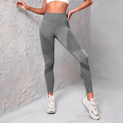 Dámské bezešvé legíny na jógu s push-up efektem 🍑 – prodyšné, rychleschnoucí, vysoký pas, tvarující fitness legíny