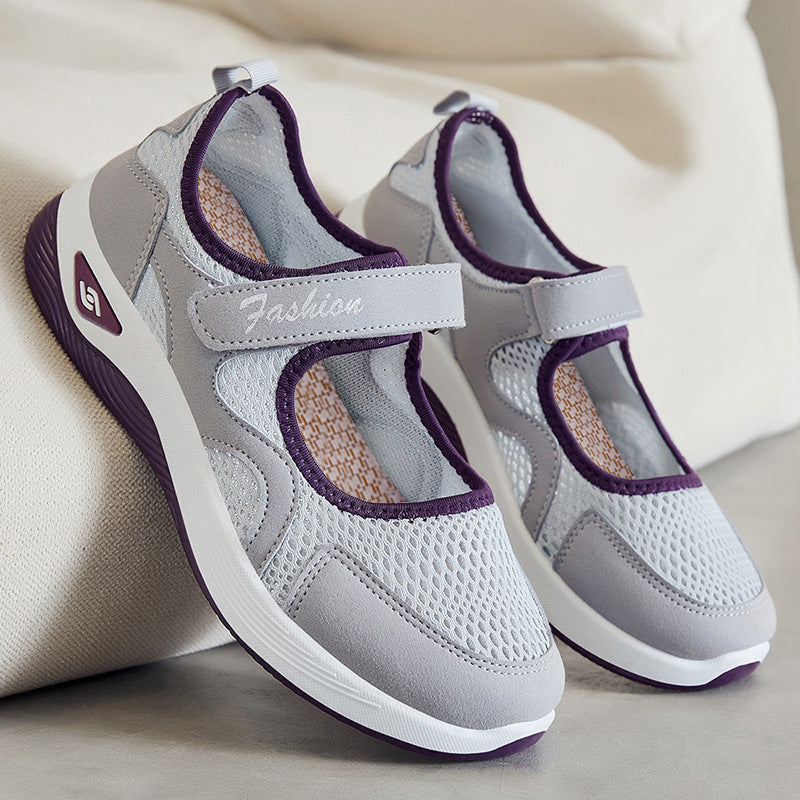 [🎉Exkluzivní nabídka pro členy] 👟 Ortopedická obuv se vzduchovým polštářem – nízký střih, zapínání na suchý zip, lehký a prodyšný síťovaný svršek pro seniory | Pohodlná, stabilní a bezbolestná chůze po celý den