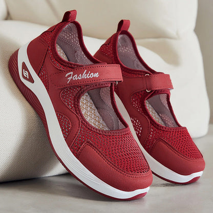 [🎉Exkluzivní nabídka pro členy] 👟 Ortopedická obuv se vzduchovým polštářem – nízký střih, zapínání na suchý zip, lehký a prodyšný síťovaný svršek pro seniory | Pohodlná, stabilní a bezbolestná chůze po celý den