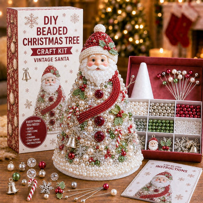 🎄✨ DIY kreativní sada na výrobu vánočního stromečku z barevných korálků, originální vánoční dekorace a zábavné tvoření pro celou rodinu 🎁🎅