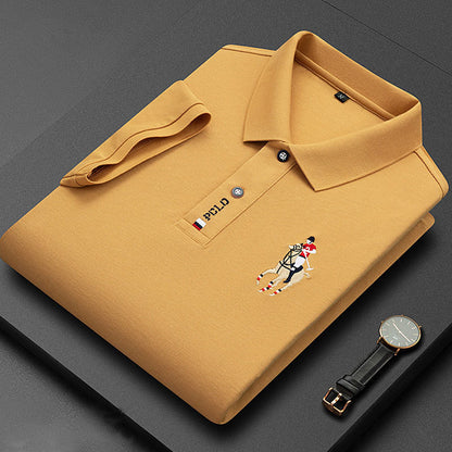 2026 Pohodlné a elegantní pánské polo tričko – prodyšné, netlačí, ideální na celodenní nošení i pohyb pro starší muže!