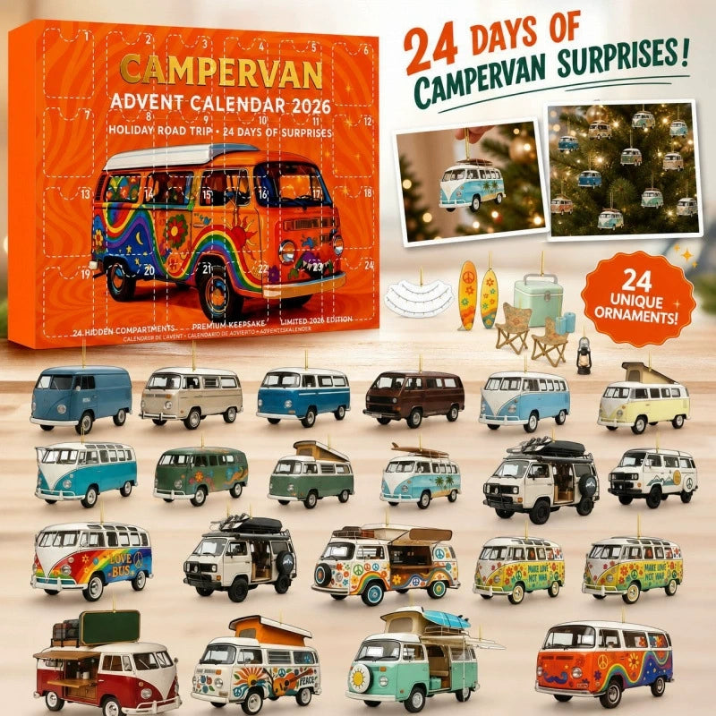 🚐 Adventní kalendář pro milovníky obytných dodávek – 24 překvapení, která si zamilujete!