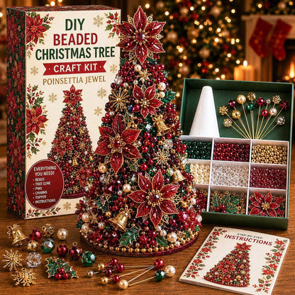 🎄✨ DIY kreativní sada na výrobu vánočního stromečku z barevných korálků, originální vánoční dekorace a zábavné tvoření pro celou rodinu 🎁🎅