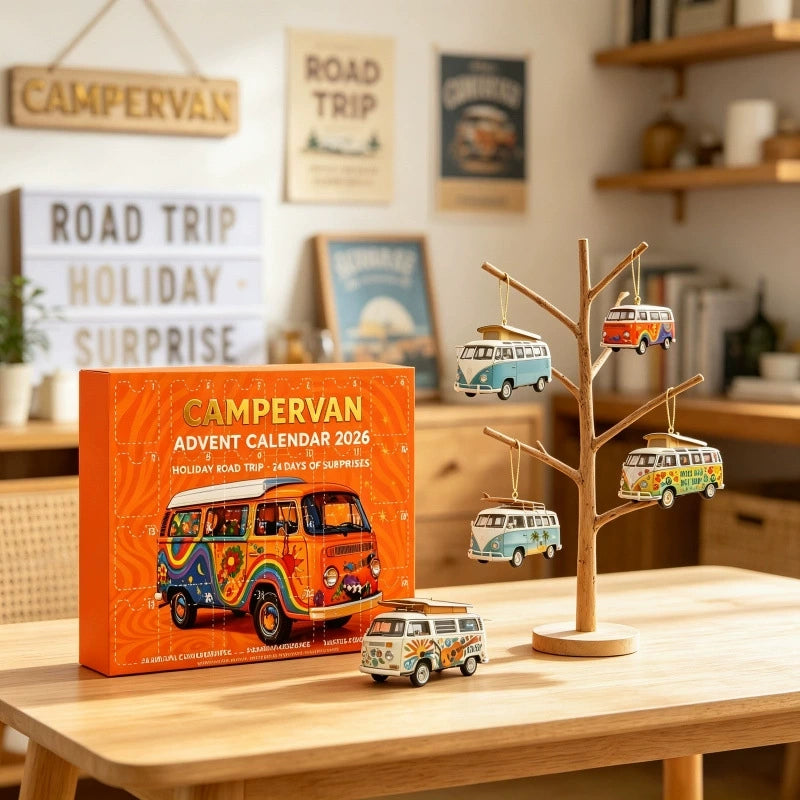 🚐 Adventní kalendář pro milovníky obytných dodávek – 24 překvapení, která si zamilujete!