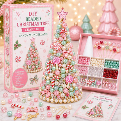 🎄✨ DIY kreativní sada na výrobu vánočního stromečku z barevných korálků, originální vánoční dekorace a zábavné tvoření pro celou rodinu 🎁🎅