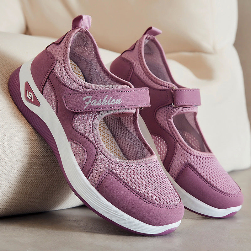 [🎉Exkluzivní nabídka pro členy] 👟 Ortopedická obuv se vzduchovým polštářem – nízký střih, zapínání na suchý zip, lehký a prodyšný síťovaný svršek pro seniory | Pohodlná, stabilní a bezbolestná chůze po celý den