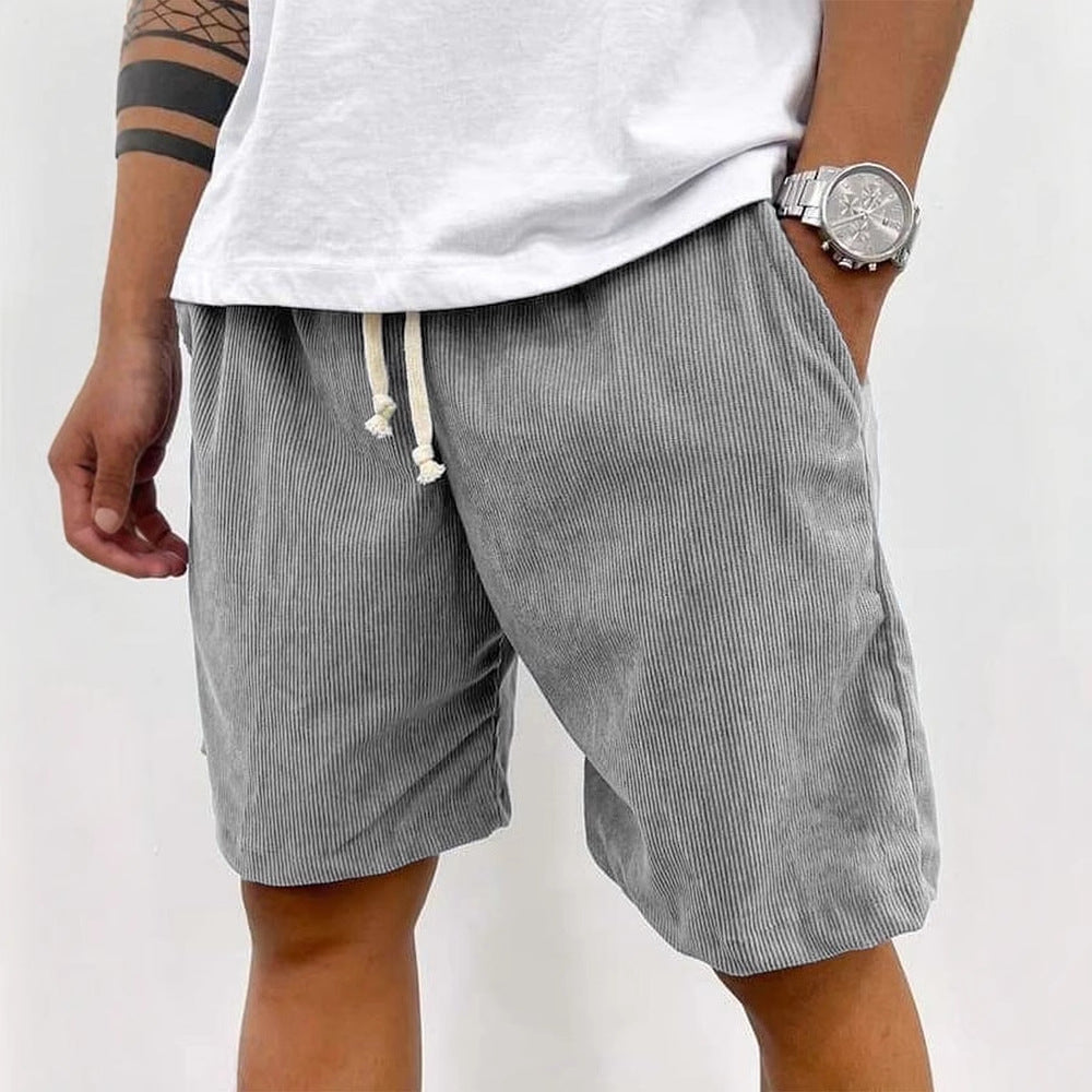 🔥 Nejpohodlnější pánské letní manšestrové šortky – volný střih, stahovací pas a styl pro každý den! 👖✨