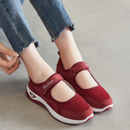 [🎉Exkluzivní nabídka pro členy] 👟 Ortopedická obuv se vzduchovým polštářem – nízký střih, zapínání na suchý zip, lehký a prodyšný síťovaný svršek pro seniory | Pohodlná, stabilní a bezbolestná chůze po celý den