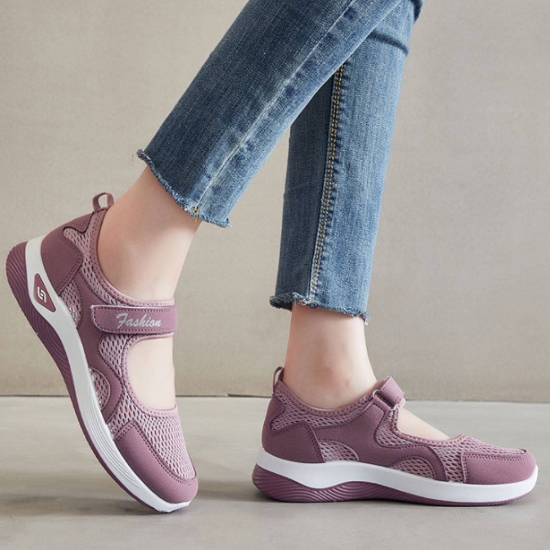 [🎉Exkluzivní nabídka pro členy] 👟 Ortopedická obuv se vzduchovým polštářem – nízký střih, zapínání na suchý zip, lehký a prodyšný síťovaný svršek pro seniory | Pohodlná, stabilní a bezbolestná chůze po celý den
