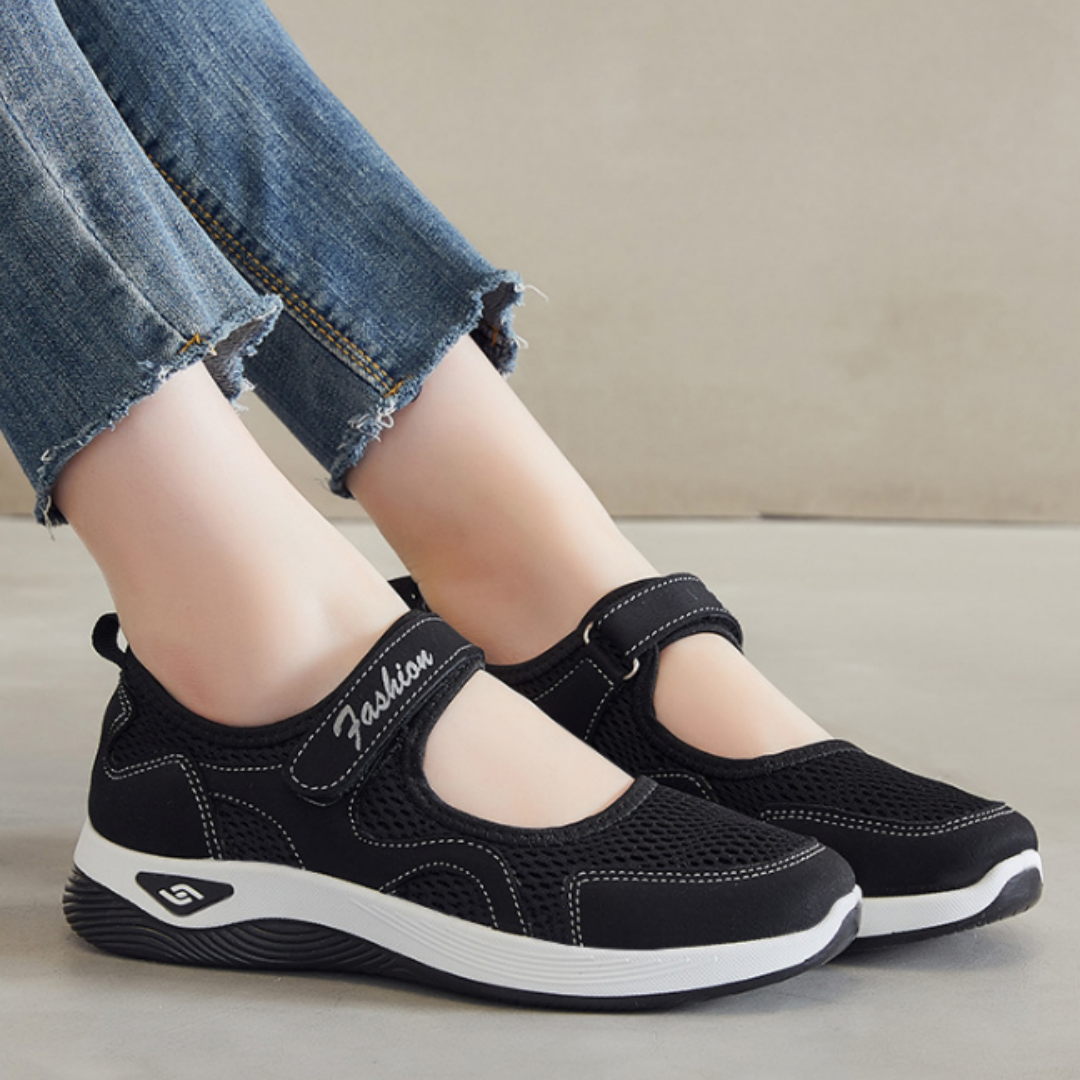 [🎉Exkluzivní nabídka pro členy] 👟 Ortopedická obuv se vzduchovým polštářem – nízký střih, zapínání na suchý zip, lehký a prodyšný síťovaný svršek pro seniory | Pohodlná, stabilní a bezbolestná chůze po celý den