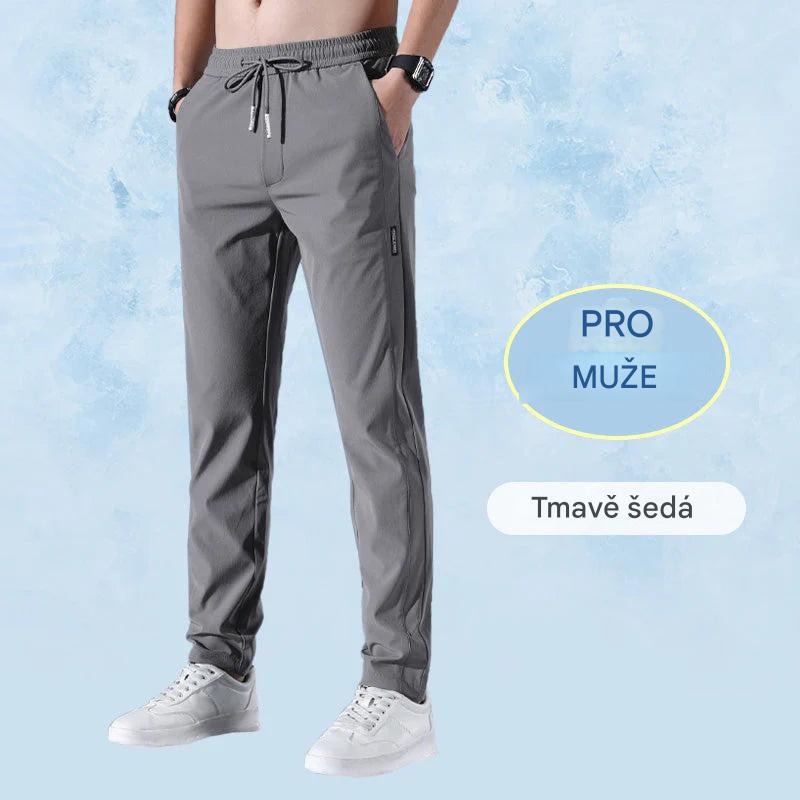 Ideální velké kalhoty z ledového hedvábí — pohodlné bez škrcení, vhodné pro celodenní nošení pro starší muže!🎉Druhý kus za poloviční cenu!