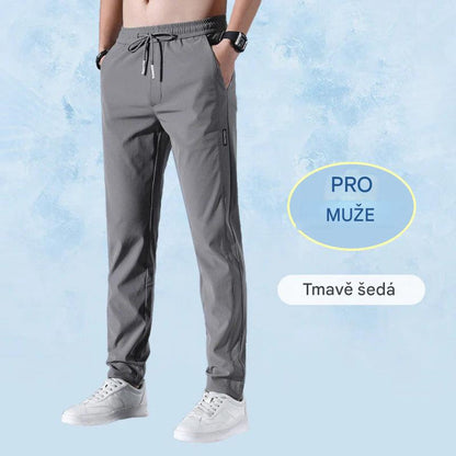 Ideální velké kalhoty z ledového hedvábí — pohodlné bez škrcení, vhodné pro celodenní nošení pro starší muže!🎉Druhý kus za poloviční cenu!