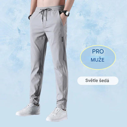 Ideální velké kalhoty z ledového hedvábí — pohodlné bez škrcení, vhodné pro celodenní nošení pro starší muže!🎉Druhý kus za poloviční cenu!