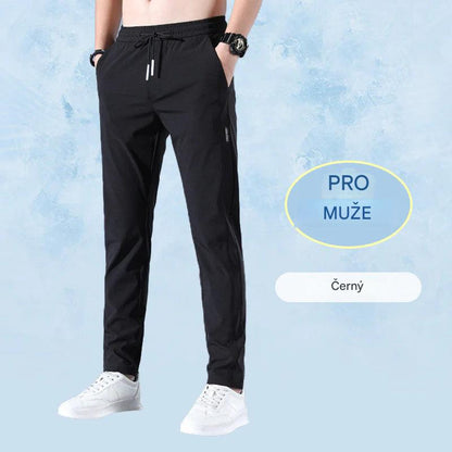 Ideální velké kalhoty z ledového hedvábí — pohodlné bez škrcení, vhodné pro celodenní nošení pro starší muže!🎉Druhý kus za poloviční cenu!