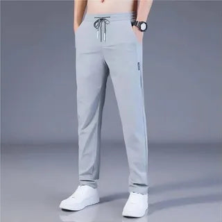 Ideální velké kalhoty z ledového hedvábí — pohodlné bez škrcení, vhodné pro celodenní nošení pro starší muže!🎉Druhý kus za poloviční cenu!