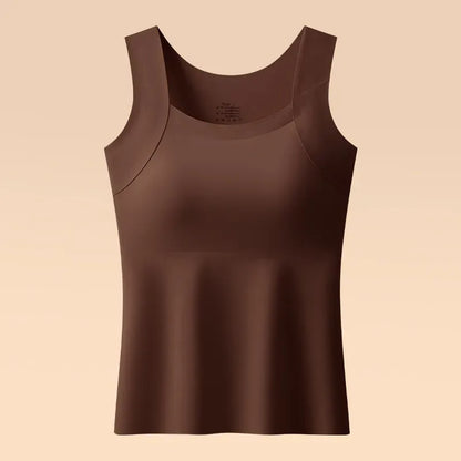 ✨ Dámský zeštíhlující top bez rukávů s integrovanou podprsenkou – celodenní pohodlí bez podprsenky 👚 (🔥 Pouze omezenou dobu sleva 50 %)