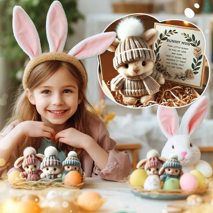 🔥49% SLEVA - 🐇 Ručně vyrobený mini zajíček, roztomilý velikonoční dárek