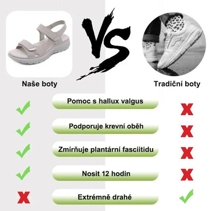 Nejlepší dámské ortopedické sandály – pohodlí na celý den!
