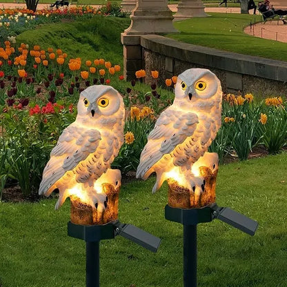Solární zahradní osvětlení pro trávník 🌿 | Venkovní solární chodníková světla s krytím IP65, tvar sovy 🦉✨