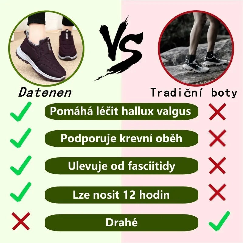 ⚡Omezený slevy 50% —— Ergonomická ortopedická obuv s chloupkatou podšívkou, ulevuje od bolestí nohou, zad a kloubů, unisex