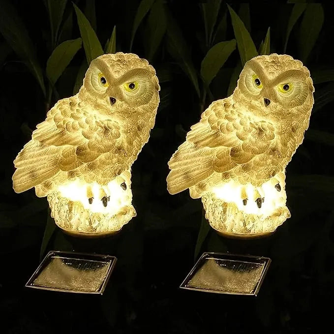 Solární zahradní osvětlení pro trávník 🌿 | Venkovní solární chodníková světla s krytím IP65, tvar sovy 🦉✨