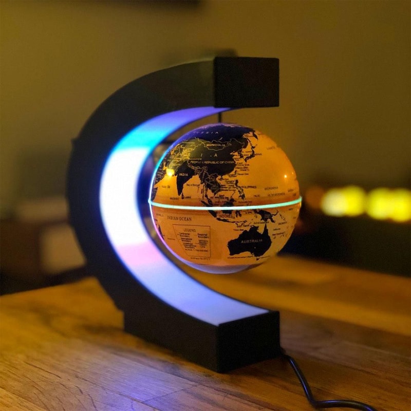 LED plovoucí globusová lampa - levitující zeměkoule | Perfektní dárek pro domov a kancelář