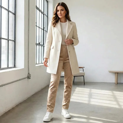 Dámské tepláky se zipovými kapsami a vysokým pasem 👖 | Termo pohodlné jarní kalhoty 🌸