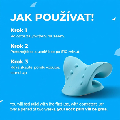😴 Ergonomický krční podpůrný polštář pro úlevu od bolesti a klidný spánek – 🔥 druhý kus za poloviční cenu