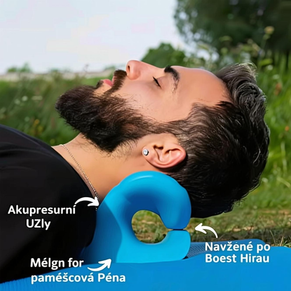 😴 Ergonomický krční podpůrný polštář pro úlevu od bolesti a klidný spánek – 🔥 druhý kus za poloviční cenu