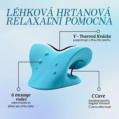 😴 Ergonomický krční podpůrný polštář pro úlevu od bolesti a klidný spánek – 🔥 druhý kus za poloviční cenu