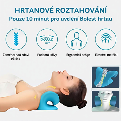 😴 Ergonomický krční podpůrný polštář pro úlevu od bolesti a klidný spánek – 🔥 druhý kus za poloviční cenu